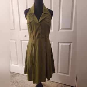 Maurices Green Halter Sundress Midi